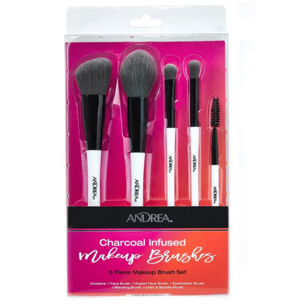 Andrea Tools Brushes Brush Set Charcaol Infused 5Pc