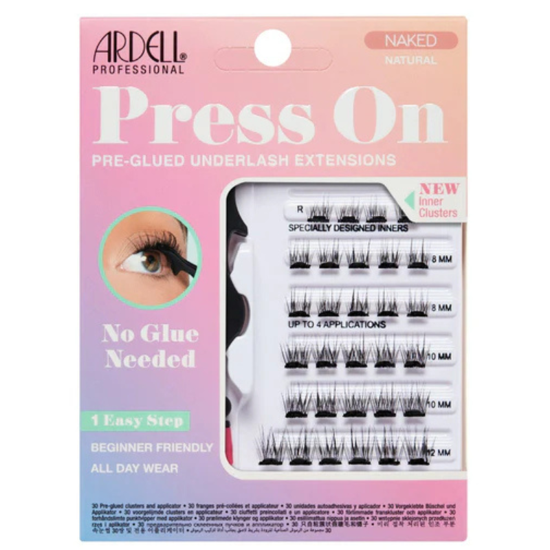 Ardell Eye Lashes Naked Press On 30Pcs Underlash Soft Black