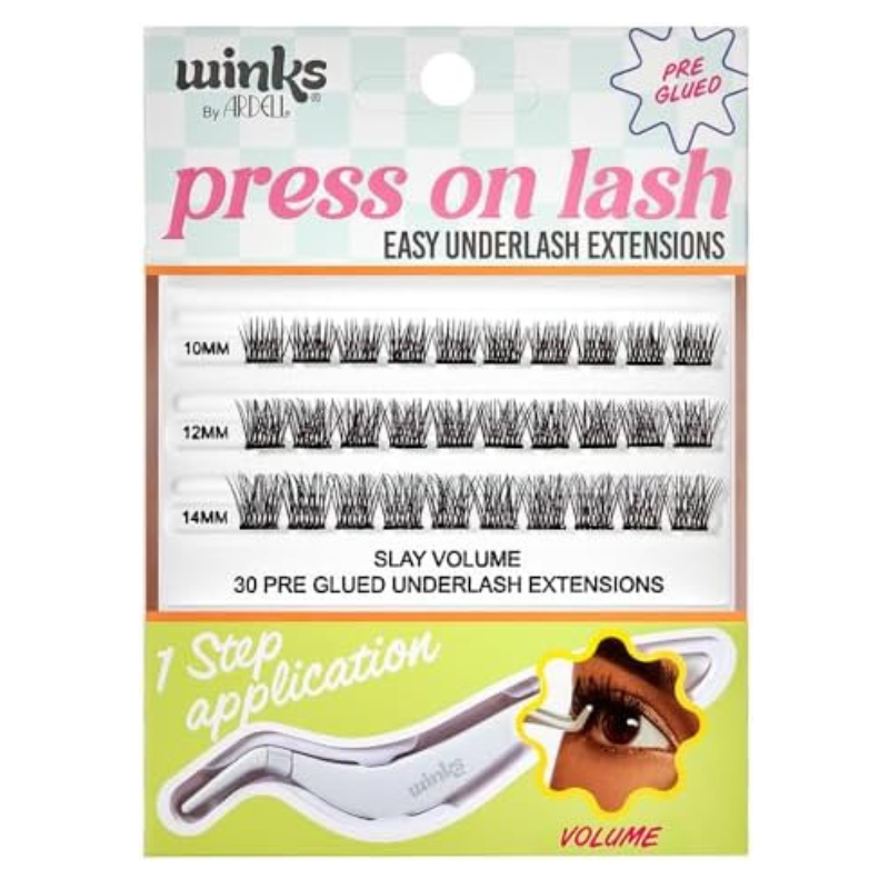 Ardell Eye Lashes Winks Press On 30Pc Volume + Applicator