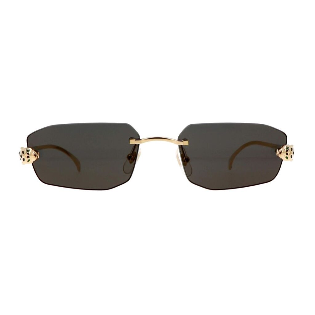 Cartier Exception CT0474S 001 56-18 Rectangle Sunglasses