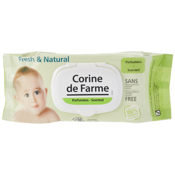 Corine De Farme Baby Kids Wet Wipes Baby Wipes Fresh N Nat 56Pcs Bio