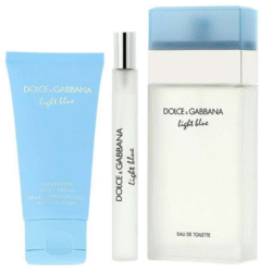 D&G Dolce & Gabbana Light Blue For Women Coffret Eau De Toilette 100Ml +10ml + Body Lotion 50Ml