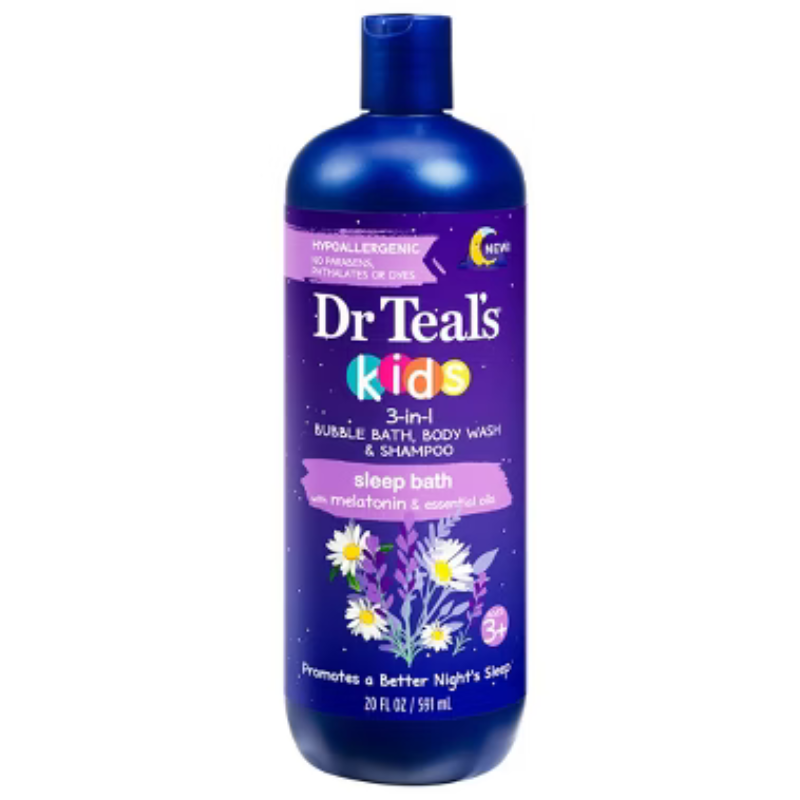 Dr Teals Baby Kids Shower Time Kids 3 In 1 Bath Melatonin Shower Gel 20Oz