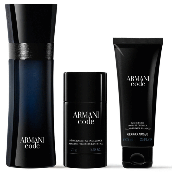Ga Giorgio Aramani Code For Men Parfum Coffret 125ML + 15ML + Shower Gel 75Ml