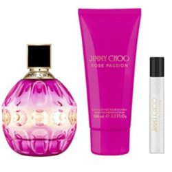 Jimmy Choo Rose Passion For Women Coffret Eau De Perfume 100Ml + 7.5ml + Body Lotion 100Ml