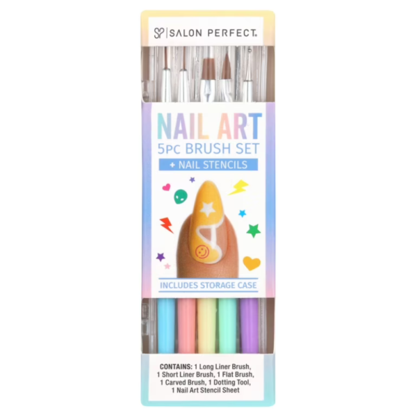 Salon Perfect Nail Polish Accessories 5 Pc Nail Art Tool Kit