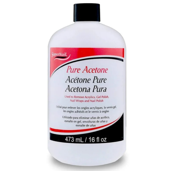 Super Nail Nail Care Polish Remover Acetone Remover 16Oz