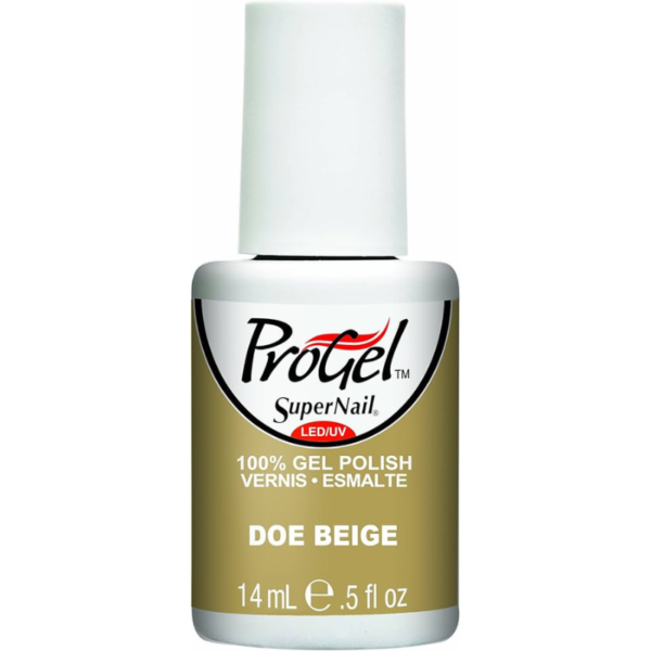 Super Nail Nail Polish Gel Colors Progel Doe Beige 0.5Oz