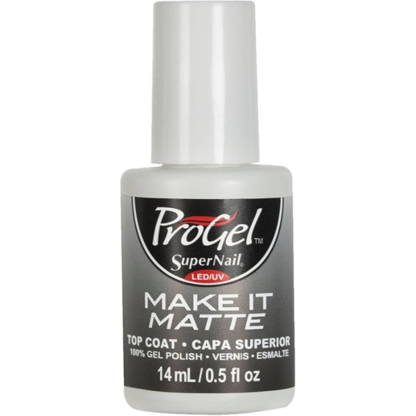 Super Nail Nail Polish Gel Colors Progel Make It Matte 14Ml