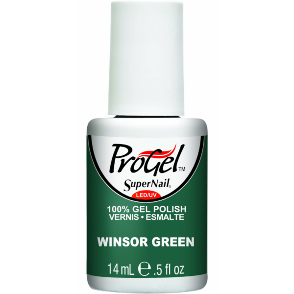 Super Nail Nail Polish Gel Colors Progel Winsor Green 0.5Oz