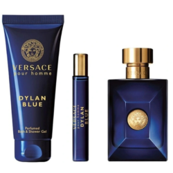 Versace Dylan Blue Pour For Men Coffret Eau De Toilette 100Ml + 10ml + Shower Gel 150Ml