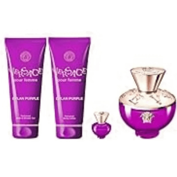 Versace Dylan Purple For Women Coffret Eau De Perfume 100Ml + 5ml + Shower Gel / body lotion 100Ml
