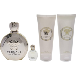 Versace Eros For Women Coffret Eau De Perfume 100Ml +5ml + Shower Gel / body Lotion 100Ml