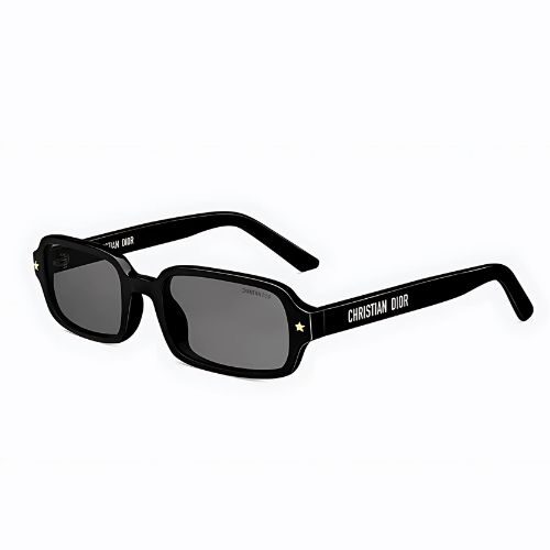 Christian DiorPacific R1I Black Oval Sunglasses Black Lens