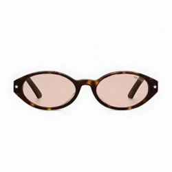 Christian DiorPacific R1I Brown Tortoiseshell Effect Oval Sunglasses