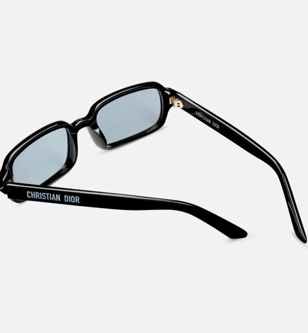 Christian DiorPacific S3I Black Rectangular Sunglasses