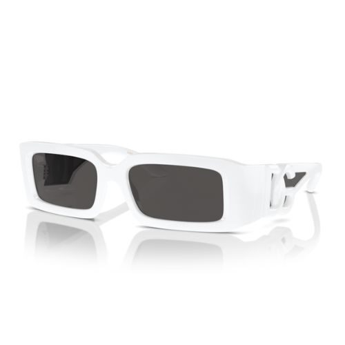 Dolce and Gabbana DG 6197 White Sunglasses Womens Square Frame