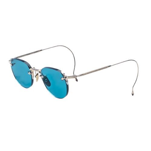 Jacques Marie Mage Fairbank Rimless Sunglasses Blue Lens Edition