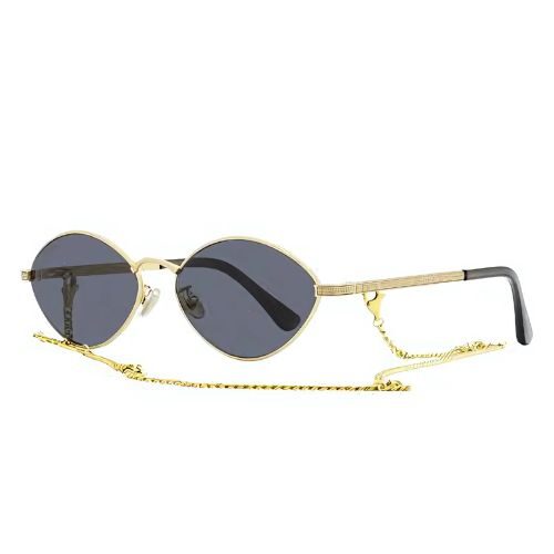 Jimmy Choo SONNYS 9F62S Gold Sunglasses With Dark Grey Lens