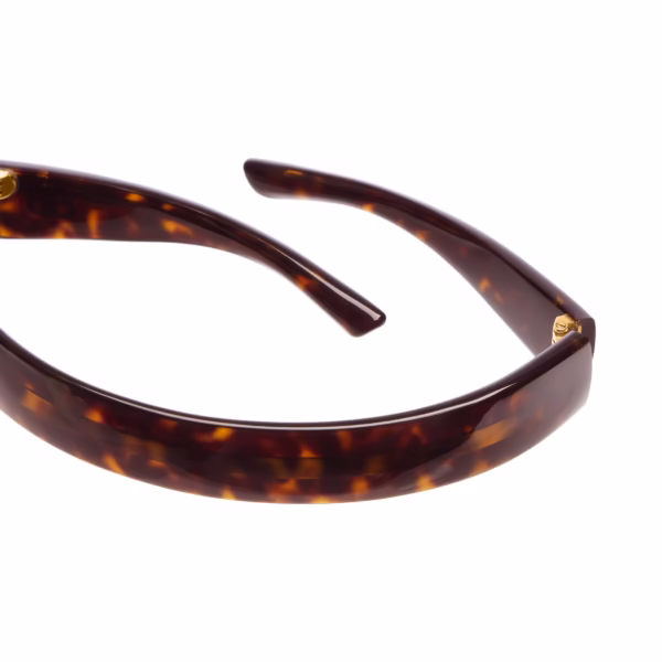 Balenciaga Country Club BB Tortoise Headband in Acetate with Gold