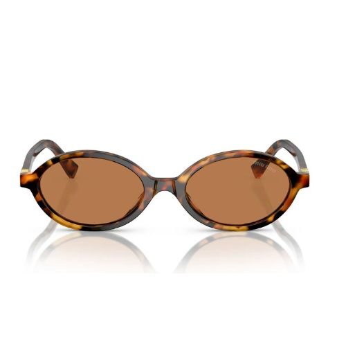 Miu Miu SMU 04Z Sunglasses Light Havana Acetate & Brown Lenses