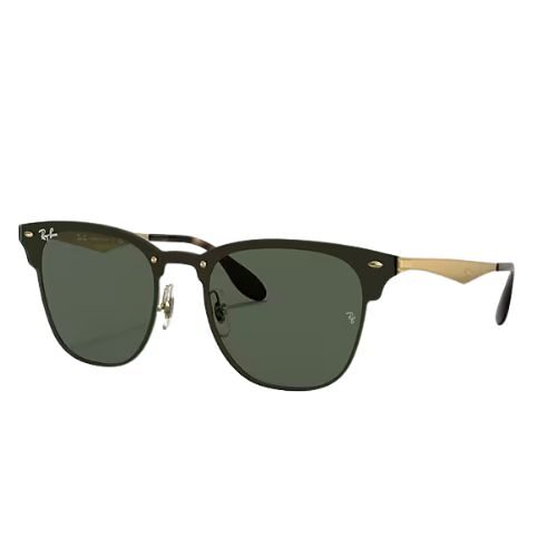 Ray-Ban Blaze Clubmaster RB3576N 04371 Polished Gold Frame