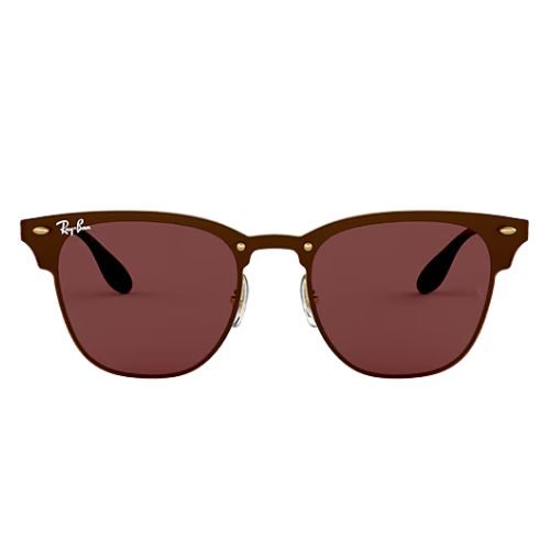 Ray-Ban Blaze Clubmaster Sunglasses RB3576N with Dark Violet Classic Lens