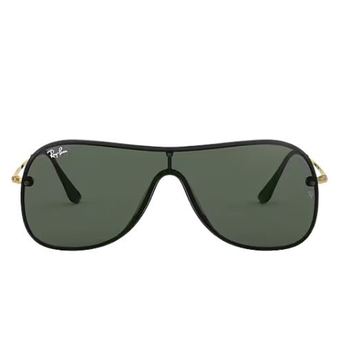 Ray-Ban RB4311N Sunglasses Polished Black Frame with Green Classic Lenses