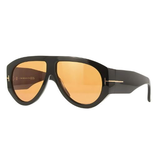 Tom Ford Bronson FT1044 Black Aviator Sunglasses