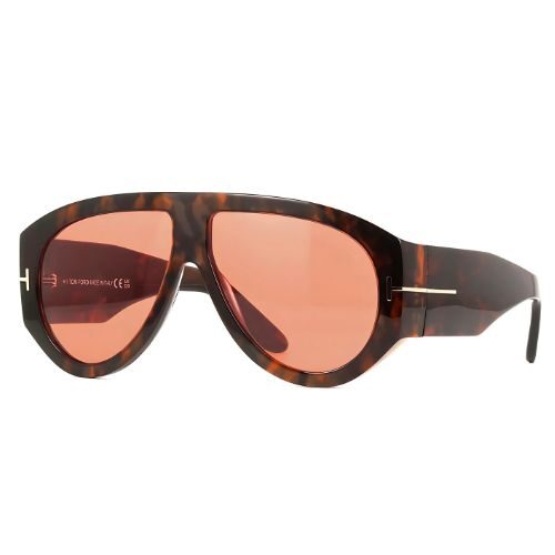 Tom Ford Bronson FT1044 Havana Peach Aviator Sunglasses