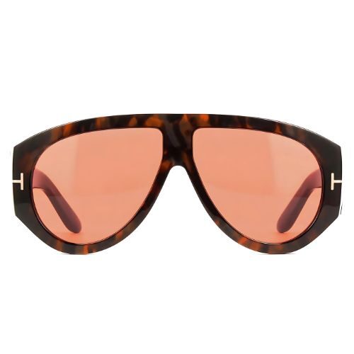 Tom Ford Bronson FT1044 Havana Peach Aviator Sunglasses