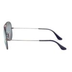 Ray-Ban RB3025 9156AJ Aviator Sunglasses Matte Dark Blue Frame & Blue Bi Gradient Mirror Lenses
