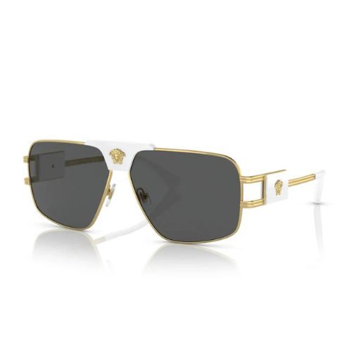 Versace VE2251 1471 87 Sunglasses White Gold Frame