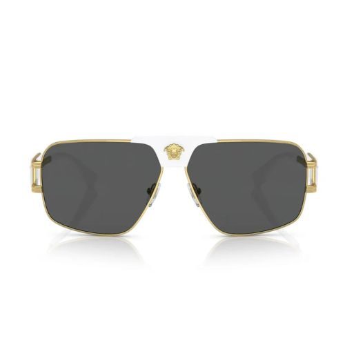 Versace VE2251 1471 87 Sunglasses White Gold Frame