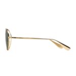 Bottega Veneta BV1344S 001 Sunglasses Yellow Gold Mixed Green Aviator
