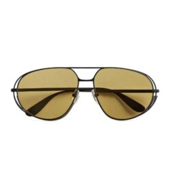 Bottega Veneta BV1344S 001 Sunglasses Yellow Gold Mixed Green Aviator
