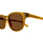 Bottega Veneta Panthos BV1253S 004 Yellow Sunglasses