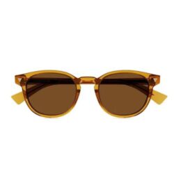 Bottega Veneta Panthos BV1253S 004 Yellow Sunglasses