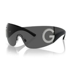 Dolce & Gabbana DG 2298B Black Shield Sunglasses