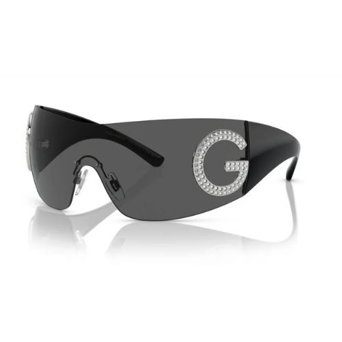 Dolce & Gabbana DG 2298B Black Shield Sunglasses