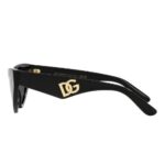 Dolce & Gabbana DG 4439 Sunglesses Black Cat Eye Sunglasses