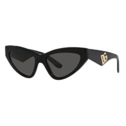 Dolce & Gabbana DG 4439 Sunglesses Black Cat Eye Sunglasses