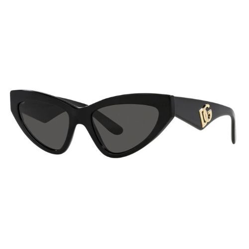 Dolce & Gabbana DG 4439 Sunglesses Black Cat Eye Sunglasses