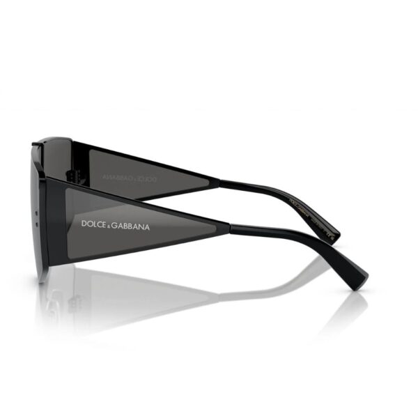 Dolce & Gabbana DG2305 0187 Black Shield Sunglasses