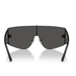 Dolce & Gabbana DG2305 0187 Black Shield Sunglasses
