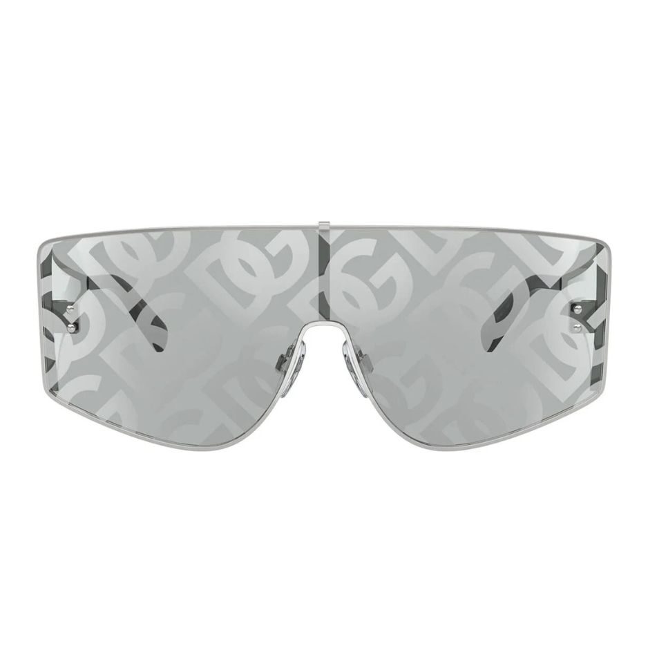 Dolce & Gabbana DG2305 05AL Silver Shield Sunglasses
