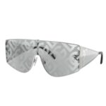 Dolce & Gabbana DG2305 05AL Silver Shield Sunglasses
