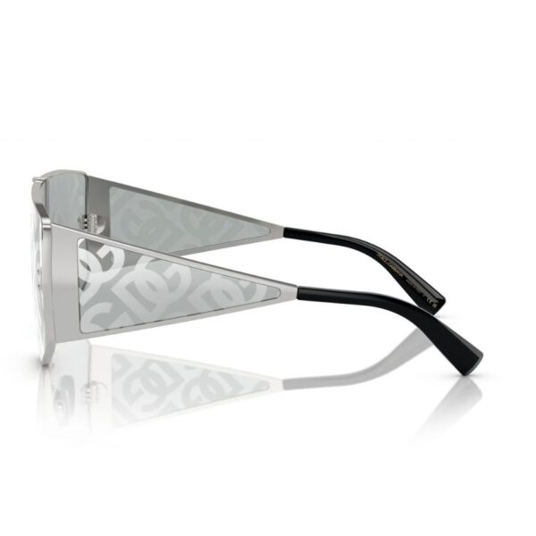 Dolce & Gabbana DG2305 05AL Silver Shield Sunglasses