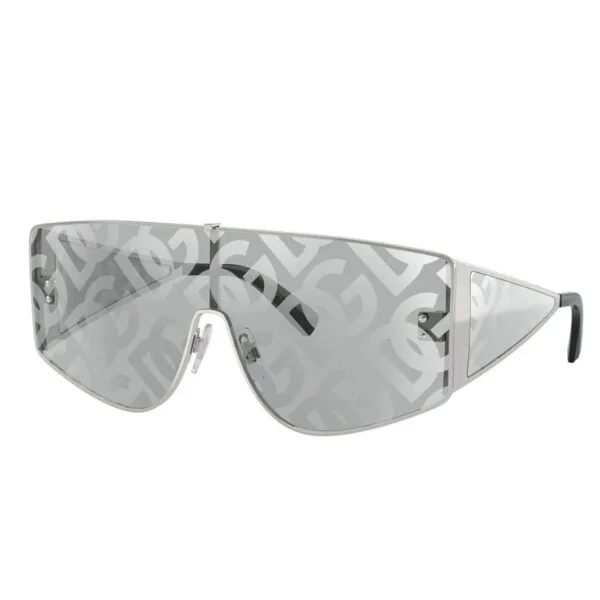 Dolce & Gabbana DG2305 05AL Silver Shield Sunglasses