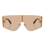 Dolce & Gabbana DG2305 13655A Light GoldPink Shield Sunglasses